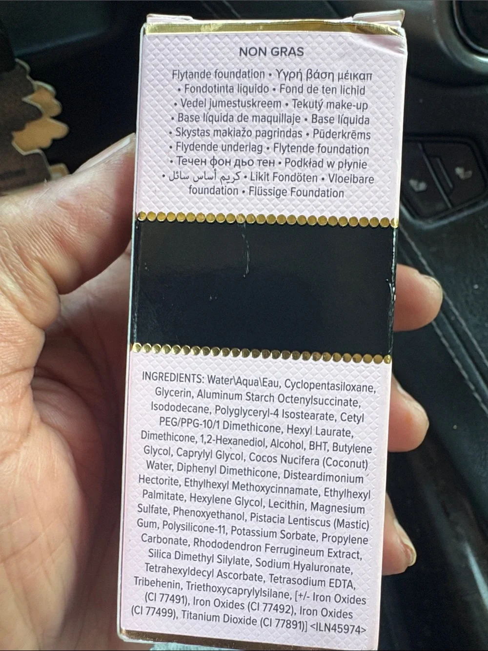 Too Faced Born This Way Foundation Pink & Gold Box